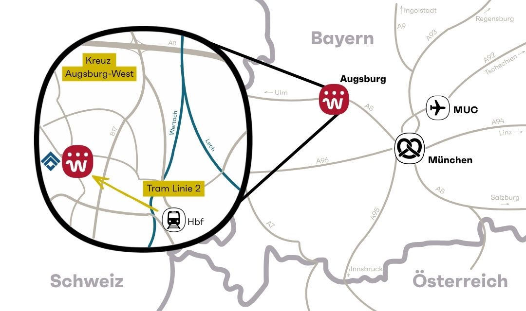 Anfahrt Westhouse