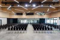 Veranstaltungssaal mit Reihenbestuhlung im westhouse Augsburg