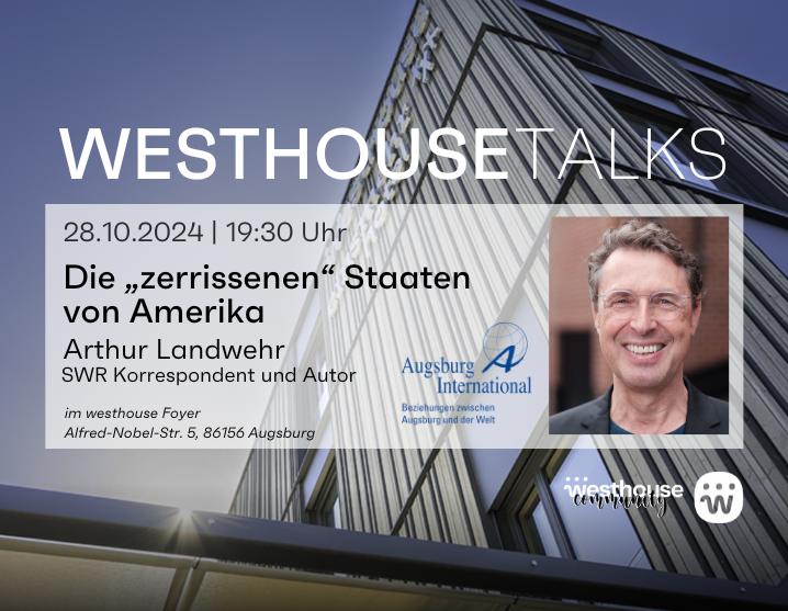 Infoflyer zum westhouse Talk mit Arthur Landwehr