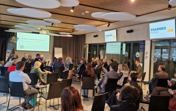 PharMed Forum Vortrag im westhouse Foyer